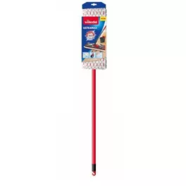   Felmosó, Vileda Ultramax Microfibre, 140 cm, mikroszálas, 2 az 1-ben, Power Zone, teleszkópos nyél, 60°C-on mosható, minden kemény padlóra