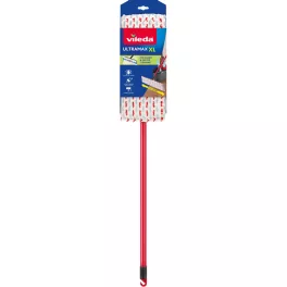   Felmosó, Vileda Ultramax XL Microfibre, teleszkópos nyél 140 cm, fej 43 × 13 cm, mikroszálas 2 az 1-ben, minden kemény padlóra, 60 °C-ig mosható