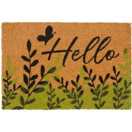   Lábtörlő MagicHome, ajtó elé, Hello, kókusz/pvc, 40x60 cm