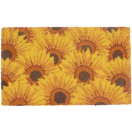   Lábtörlő MagicHome, ajtó elé, Sunflowers, kókusz/pvc, 45x75 cm