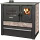 Strend Pro PANONIA fatüzelésű sparhelt, Mocca, sütővel, 10,54 kW, 51 × 90 × 85 cm, bal oldali füstcső kimenet, átmérő: 120 mm