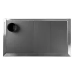 Strend Pro PANONIA fatüzelésű sparhelt, Mocca, sütővel, 10,54 kW, 51 × 90 × 85 cm, bal oldali füstcső kimenet, átmérő: 120 mm