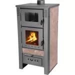 Strend Pro TAURUS kályha sütővel, Mocca, 12 kW