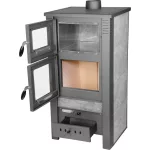 Strend Pro TAURUS kályha sütővel, szürke, 12 kW