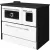 Strend Pro 701-G OMEGA Kuzine fatüzelésű sparhelt, fehér, 9,18 kW, 87 × 51 × 79 cm, bal oldali oldali füstcső kimenet, átmérő: 130 mm