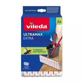   Felmosóhuzat, Vileda Ultramax Microfibre 2in1, 2 db, mikroszálas, 60°C-on mosható, kemény padlókhoz