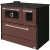 Strend Pro 701-G OMEGA Kuzine fatüzelésű sparhelt, barna, 9,18 kW, 87 × 51 × 79 cm, bal oldali oldali füstcső kimenet, átmérő: 130 mm