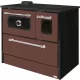 Strend Pro 701-G OMEGA Kuzine fatüzelésű sparhelt, barna, 9,18 kW, 87 × 51 × 79 cm, bal oldali oldali füstcső kimenet, átmérő: 130 mm