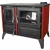 Strend Pro 801 STELA fatüzelésű sparhelt, bordó, 9,12 kW, 91 × 52,5 × 77 cm, jobb oldali füstcső kimenet, átmérő: 130 mm
