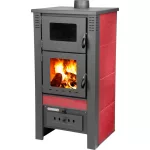 Strend Pro TAURUS kályha sütővel, piros, 12 kW