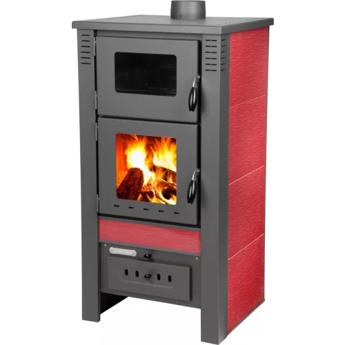 Strend Pro TAURUS kályha sütővel, piros, 12 kW