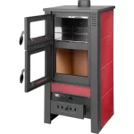 Strend Pro TAURUS kályha sütővel, piros, 12 kW