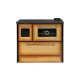 Strend Pro 701-G OMEGA Kuzine fatüzelésű sparhelt, Cappuccino, 9,18 kW, 87 × 51 × 79 cm,  jobb oldali oldali füstcső kimenet, átmérő: 130 mm