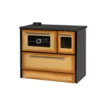 Strend Pro 701-G OMEGA Kuzine fatüzelésű sparhelt, Cappuccino, 9,18 kW, 87 × 51 × 79 cm, bal oldali oldali füstcső kimenet, átmérő: 130 mm