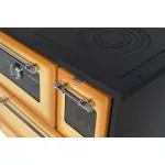 Strend Pro 701-G OMEGA Kuzine fatüzelésű sparhelt, Cappuccino, 9,18 kW, 87 × 51 × 79 cm, bal oldali oldali füstcső kimenet, átmérő: 130 mm