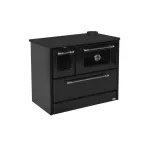 Strend Pro 701-G OMEGA Kuzine fatüzelésű sparhelt, fekete, 9,18 kW, 87 × 51 × 79 cm,  jobb oldali oldali füstcső kimenet, átmérő: 130 mm