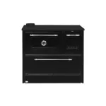 Strend Pro 701-G OMEGA Kuzine fatüzelésű sparhelt, fekete, 9,18 kW, 87 × 51 × 79 cm, bal oldali oldali füstcső kimenet, átmérő: 130 mm