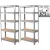 Racks fém polc, MDF, 5 polcos, 1800×900×300 mm, 2 db/csomag