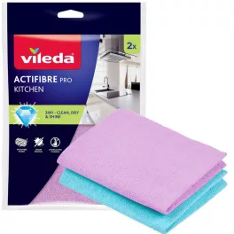   Vileda Actifibre törlőkendő, mikroszálas, konyhába, 2 db/csomag