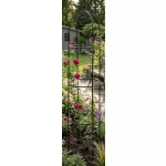 Növénytámasz, Strend Pro Garden GreenGarden ARCH30, fekete, 188 x 40 cm, obeliszk, porszórt acél, kerti, kúszónövényekhez