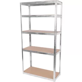   Strend Pro 5 polcos fém/MDF műhelypolc, 180 x 90 x 40 cm, teherbírás: 175 kg/polc