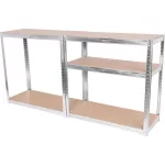 Strend Pro 5 polcos fém/MDF műhelypolc, 180 x 90 x 40 cm, teherbírás: 175 kg/polc