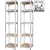 Racks fém polc, MDF, 5 polcos, 1800×400×400 mm, 2 db/csomag
