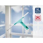 Vízlehúzó, Leifheit 51522 XL, 40 cm, türkiz/matt alumínium, állítható fej, Click rendszer kompatibilis, ablakokhoz és tükrökhöz