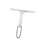 Vízlehúzó, Leifheit 41650 Cabino, 24 cm, fehér, gumiél, akasztópánttal, zuhanykabinokhoz, nem hagy foltot, üveghez, akrilhoz és csempéhez