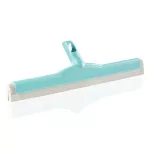 Vízlehúzó, Leifheit 56423, 45 cm, türkiz/fehér, csíkmentes, padlóra és csempére, Click rendszer kompatibilis, Dura-Flex gumiél