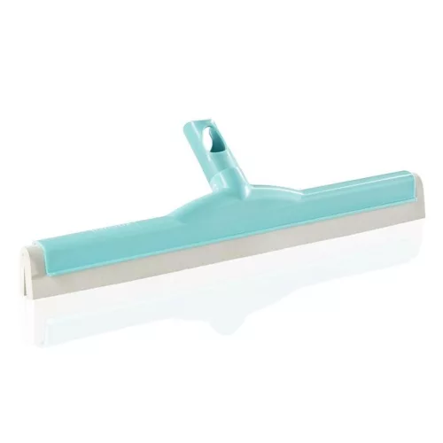 Vízlehúzó, Leifheit 56423, 45 cm, türkiz/fehér, csíkmentes, padlóra és csempére, Click rendszer kompatibilis, Dura-Flex gumiél