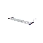 Leifheit 81413 Quartett 40 teleszkópos ruhaszárító, szürke, 55–105 cm állítható szélességgel, 4,2 m szárítófelülettel, radiátorra, ajtóra vagy ablakra akasztható kialakítással, kompakt és helytakarékos használatra