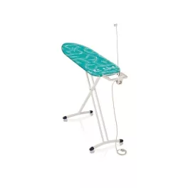   Leifheit 72588 Air Board M Solid Plus NF vasalódeszka, türkiz, 120 × 38 cm vasalófelülettel, thermo-reflect technológiával a 33%-kal gyorsabb vasalásért, 76–98 cm között állítható