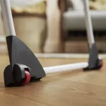 Vileda Soft Care ruhaszárító, 21 méter szárítási terület, fehér, vastag huzalokkal, kerekekkel, biztonsági szárnyzárral