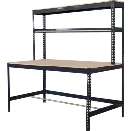   Asztal Racks PWB60, munka, műhelybe, polccal, 183x183x90 cm, max 350 kg