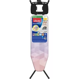   Vileda Diamond M Plus vasalódeszka, 120 × 38 cm, lila, titánbevonatos huzattal, XL vasalótartóval, állítható magassággal