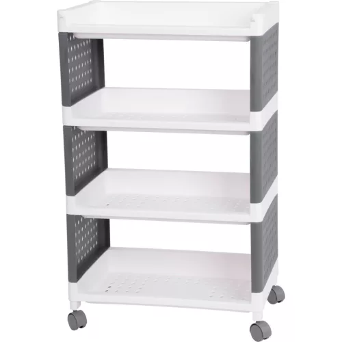 MagicHome Rolly 4 polcos műanyag tároló, 49 x 29 x 75,5 cm