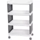 MagicHome Rolly 4 polcos műanyag tároló, 49 x 29 x 75,5 cm