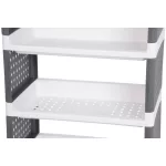 MagicHome Rolly 4 polcos műanyag tároló, 49 x 29 x 75,5 cm