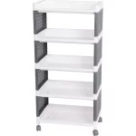 MagicHome Rolly 5 polcos műanyag tároló, 49 x 29 x 97 cm