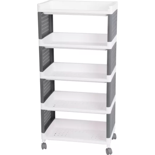 MagicHome Rolly 5 polcos műanyag tároló, 49 x 29 x 97 cm