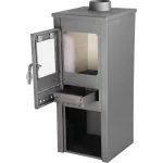 Strend Pro Thalia Uno Glass Lite kályha, szürke, 3,9 kW