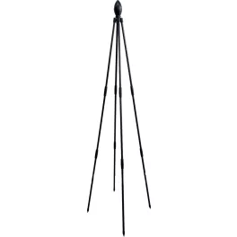   Növénytámasz, Strend Pro Garden, fekete, 175 cm, 4 lábú, PE bevonatú fém, időjárásálló, kúszónövényekhez, 2 db