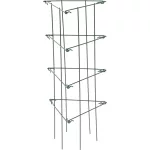 Növénytámasz, Strend Pro Garden, sötétzöld, 26 x 61 cm, rácsos, porszórt acél, virágokhoz és kúszónövényekhez, beltéri és kültéri használatra