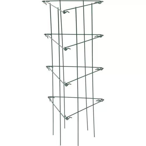 Növénytámasz, Strend Pro Garden, sötétzöld, 26 x 61 cm, rácsos, porszórt acél, virágokhoz és kúszónövényekhez, beltéri és kültéri használatra