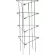 Növénytámasz, Strend Pro Garden, sötétzöld, 26 x 61 cm, rácsos, porszórt acél, virágokhoz és kúszónövényekhez, beltéri és kültéri használatra