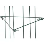 Növénytámasz, Strend Pro Garden, sötétzöld, 26 x 61 cm, rácsos, porszórt acél, virágokhoz és kúszónövényekhez, beltéri és kültéri használatra