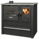 Strend Pro PANONIA fatüzelésű sparhelt, fekete, sütővel, 10,54 kW, 51 × 90 × 85 cm, bal oldali füstcső kimenet, átmérő: 120 mm