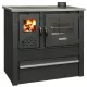 Strend Pro PANONIA fatüzelésű sparhelt, fekete, sütővel, 10,54 kW, 51 × 90 × 85 cm, jobb oldali füstcső kimenet, átmérő: 120 mm