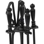 Piszkavas készlet, Strend Pro Homefire FT24B, 60 cm, fekete, 4 részes, elegáns, praktikus, kandalló karbantartáshoz (221378)